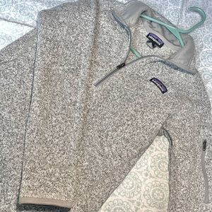 Grey Patagonia Better Sweater 1/4 Zip Pullover